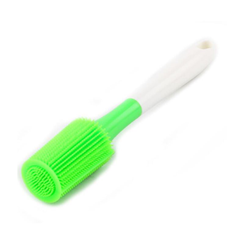 Silicone Cleaning Bottle Brush Silica Gel Cleaning Brush Bottle Cup Cleaning Brush for Glass Cup T hermos Coffee Mug Long Handle Dishwashing Tool