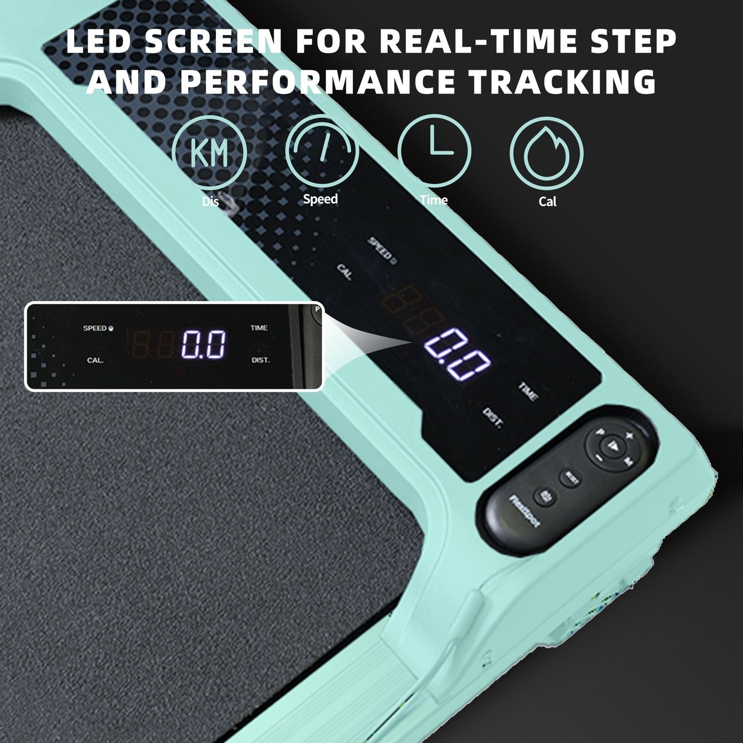 Walking Pad Under Desk Treadmill, Portable Small Treadmills for Home and Office, Super Quiet Motorized Walking Jogging Running Machine with Remote Control
