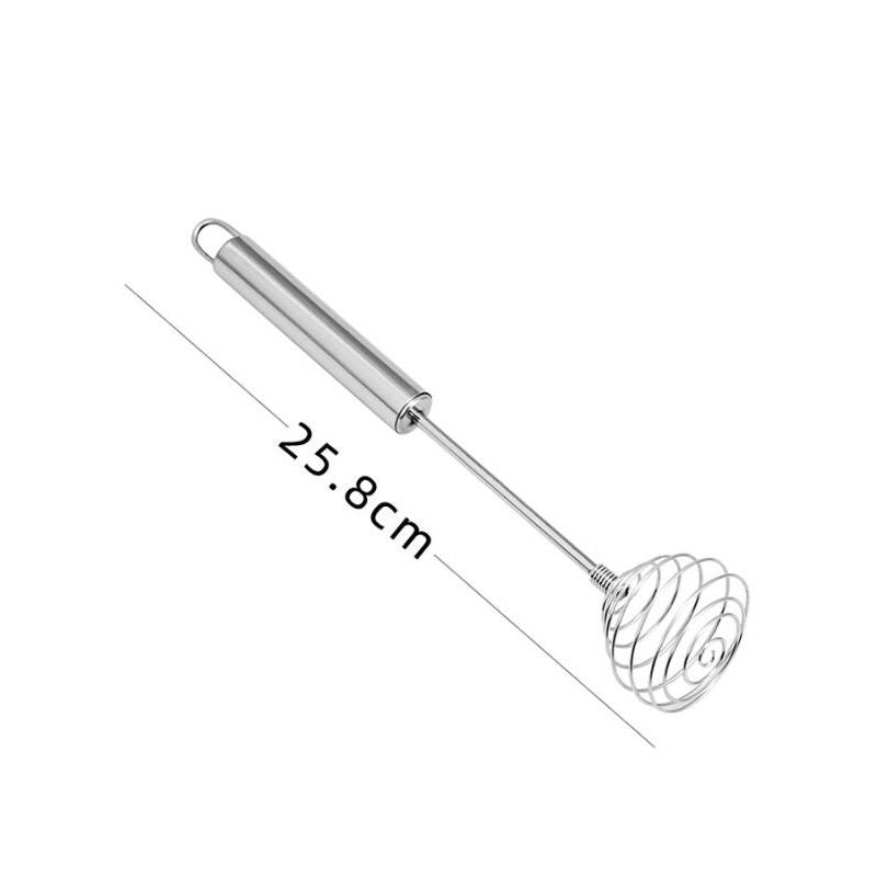 Spiral Egg Whisk Stainless Steel Lightweight N on-T oxic Kitchen Gadget Manual Blender Hand Whisk for Baking Beverage Cooking
