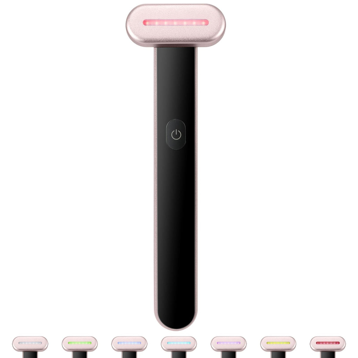 Red Light Therapy Wand for Face, 7-Color LED Facial Wand Red Light Therapy Device with Heatig Therapy| Microcurrent Vibrating Massage, Portable LED Beauty Wand for Face, Neck