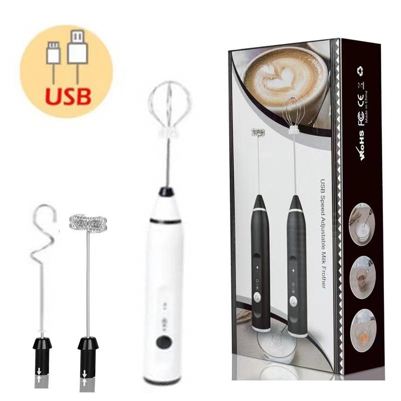 Milk Frothers Electric Wireless Handheld Blender With USB Electrical Mini Coffee Maker Whisk Mixer For Coffee Cappuccino Cream