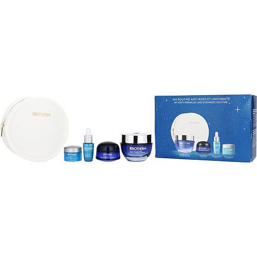 Biotherm by BIOTHERM The Pro-Blue Retinol Holiday Set: Blue Pro-Retinol Multi-Correct Cream 50ml + Blue Therapy Night Cream 15ml + Life Plankton Eye 5ml + Life Plankton Serum 7ml --4pcs+Bag