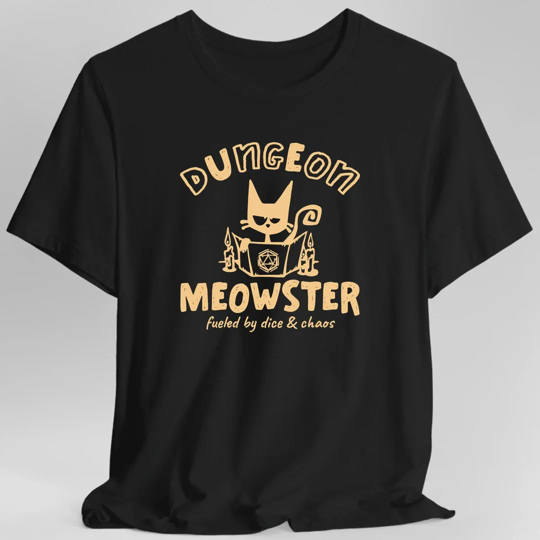 Dungeon Meowster Cat D&D T-Shirt