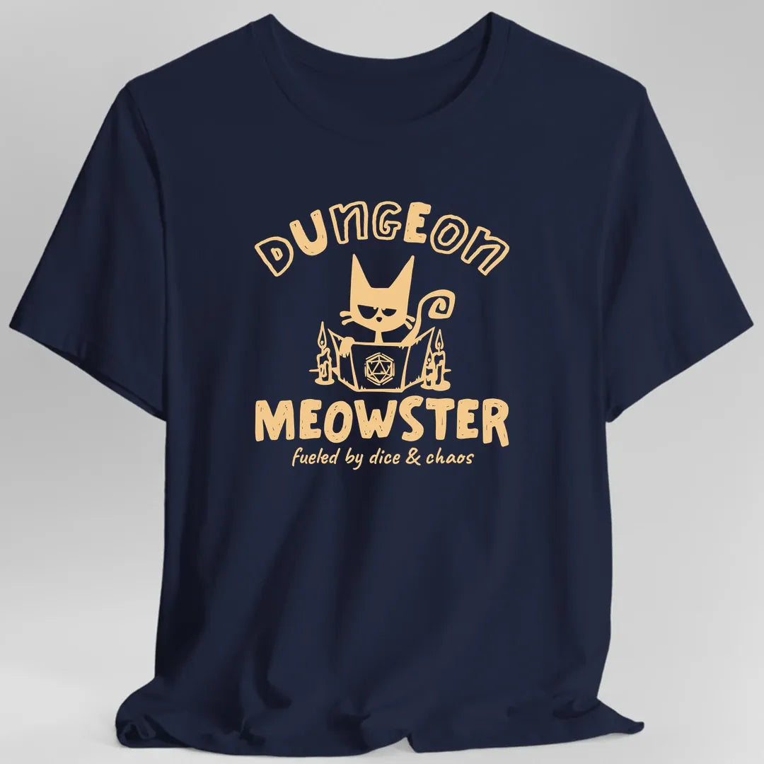 Dungeon Meowster Cat D&D T-Shirt