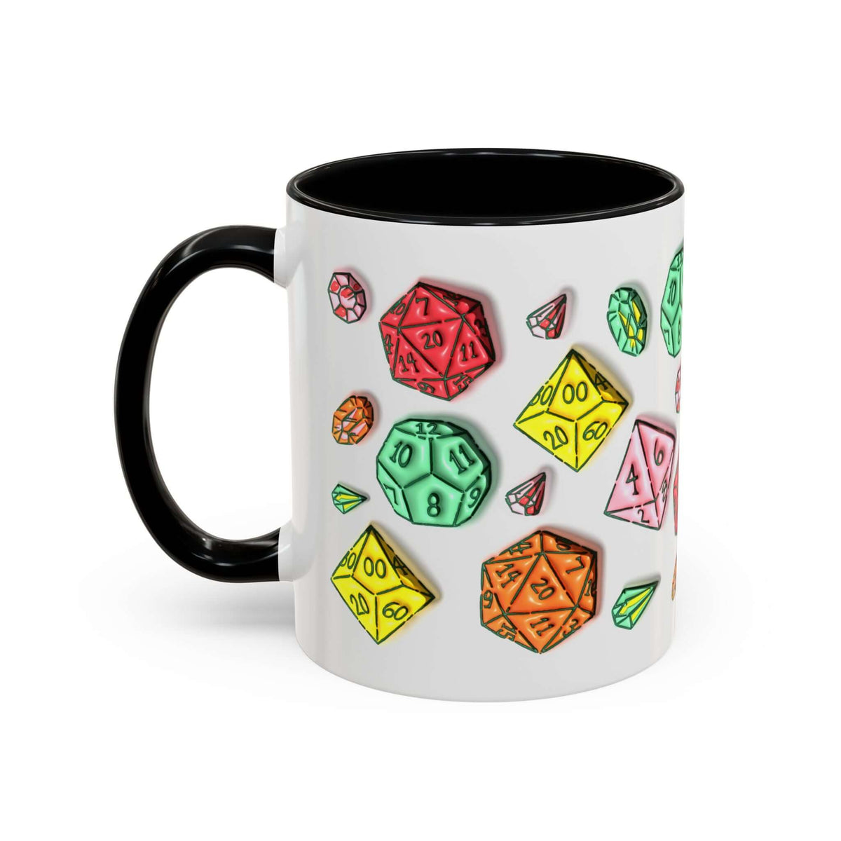 Dungeons and Dragons Mug - Dice Pattern
