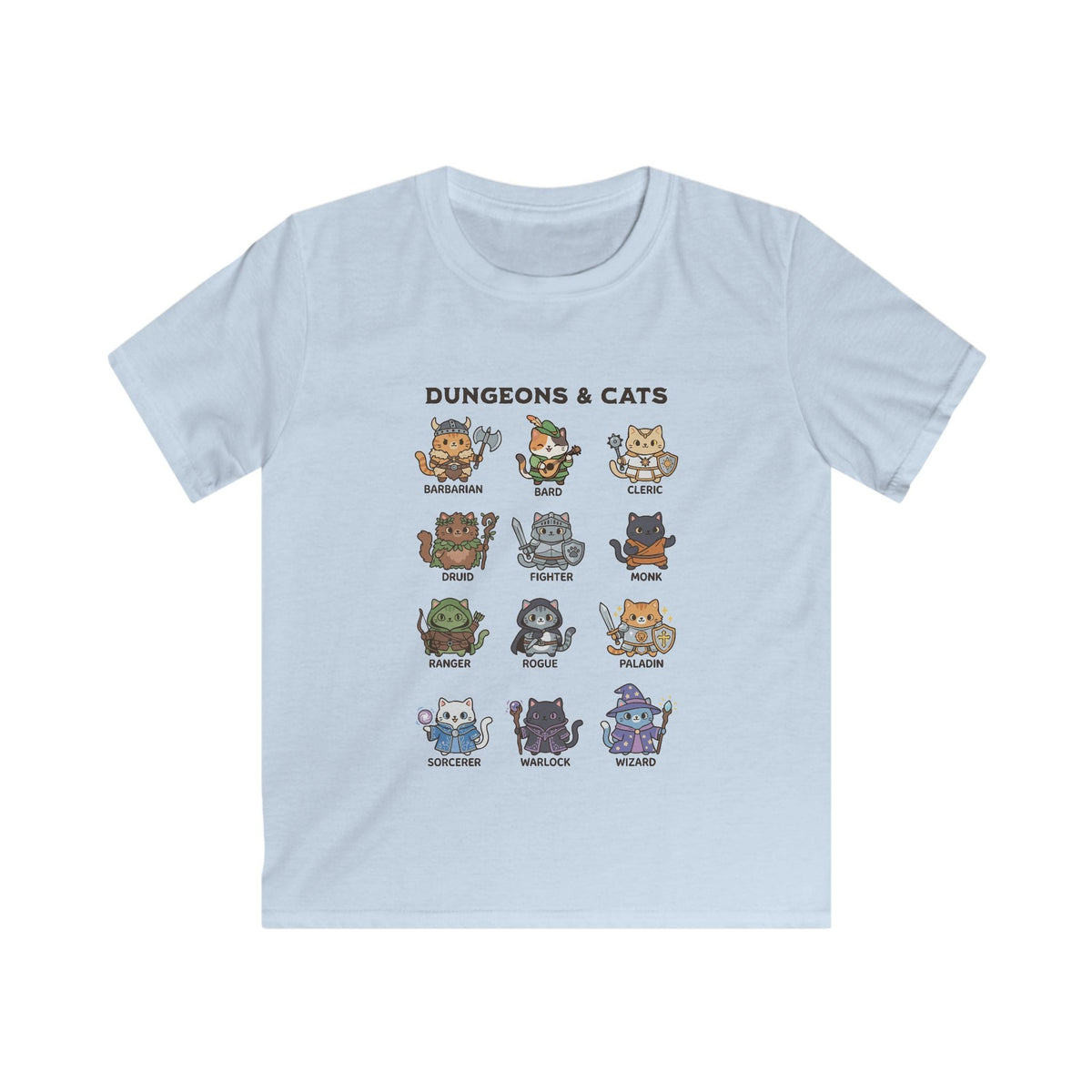 Dungeons & Cats Kids T-shirt