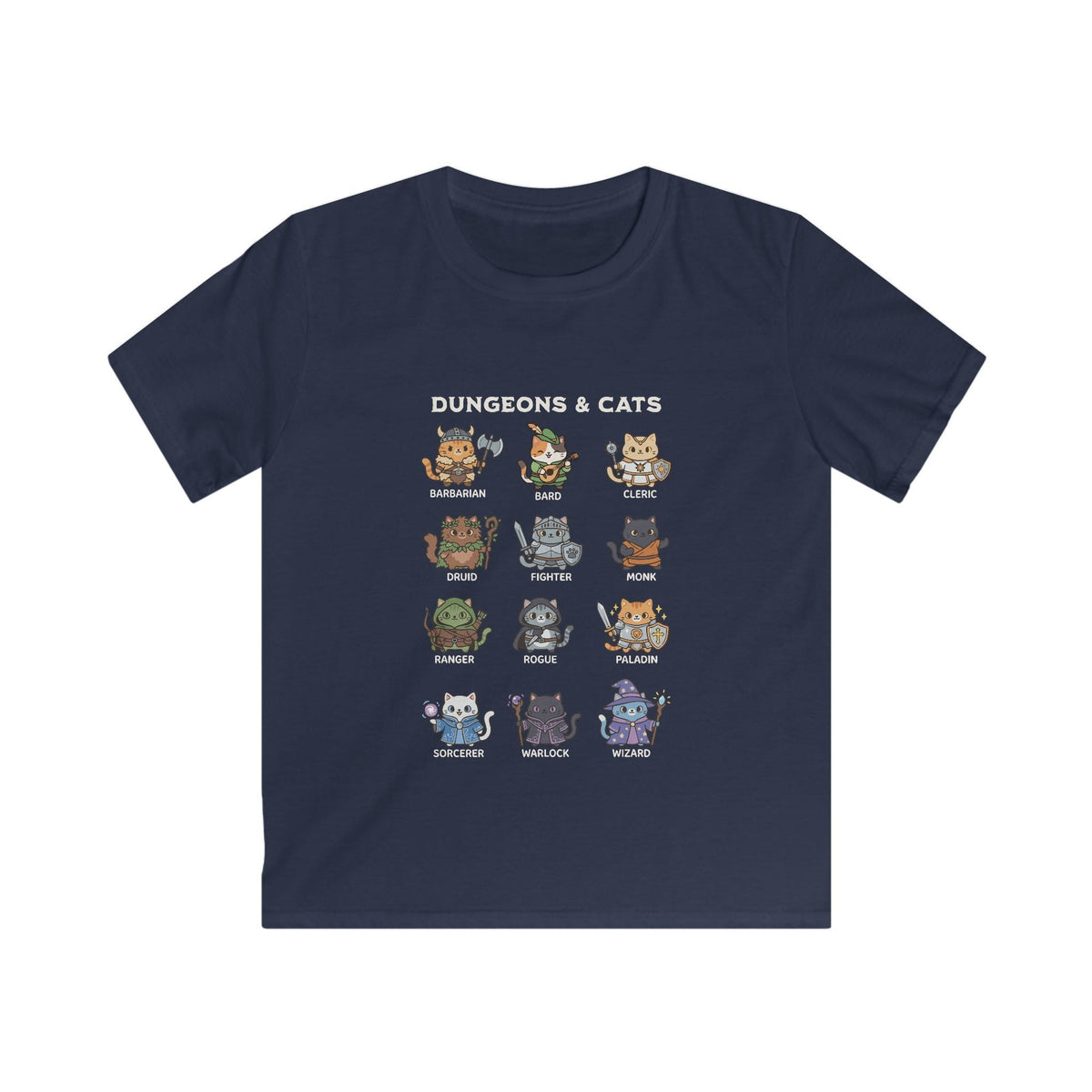 Dungeons & Cats Kids T-shirt