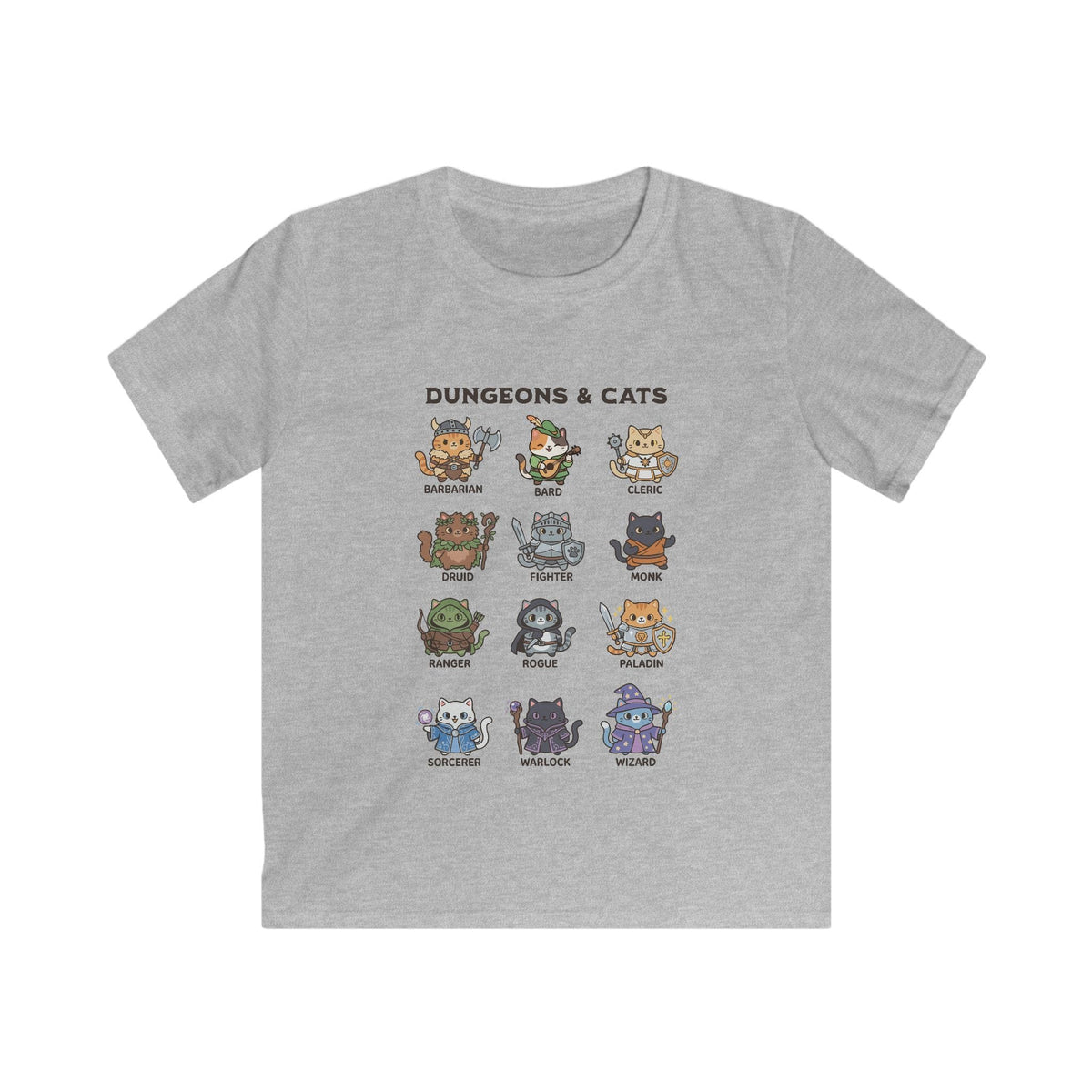 Dungeons & Cats Kids T-shirt
