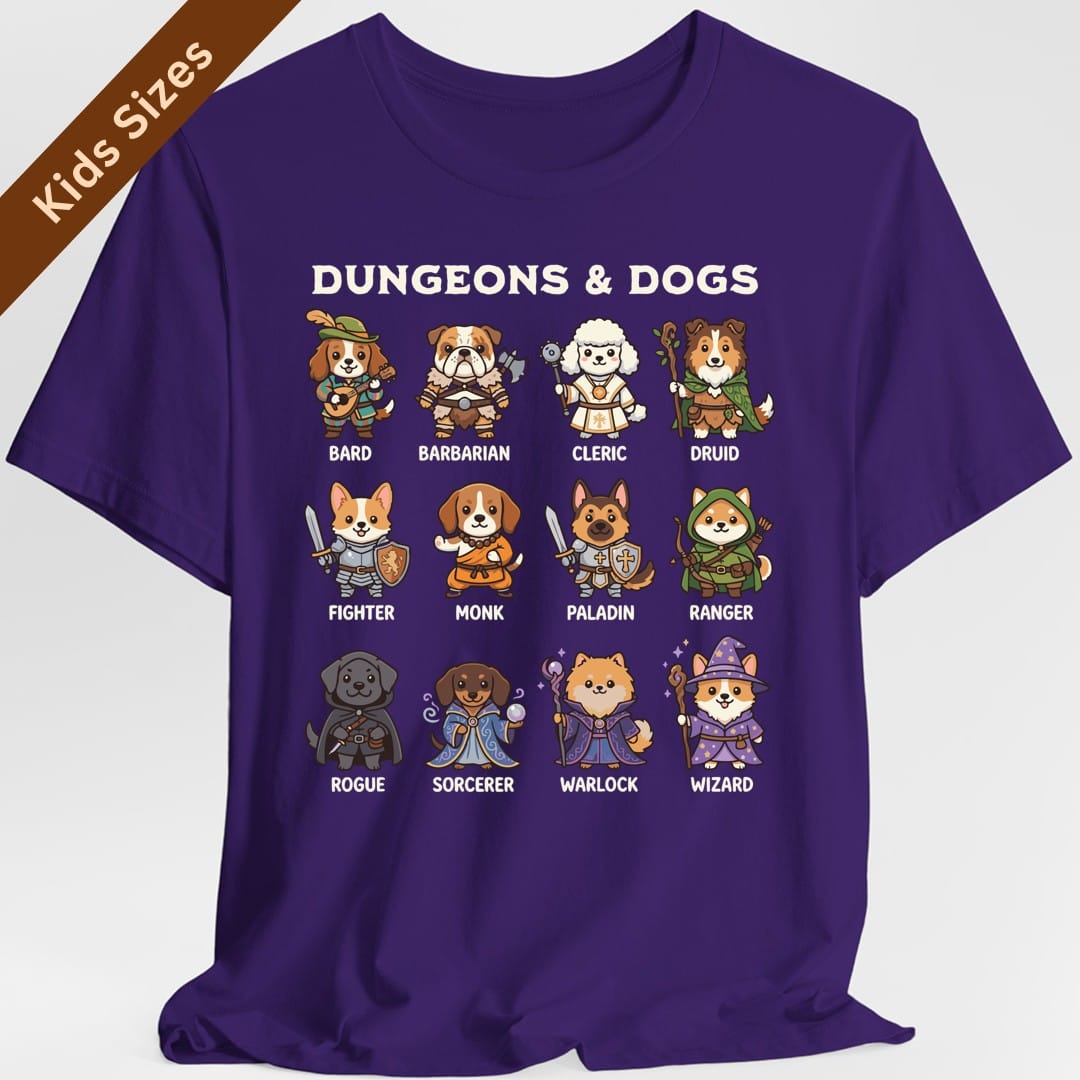 Dungeons & Dogs Kids T-Shirt