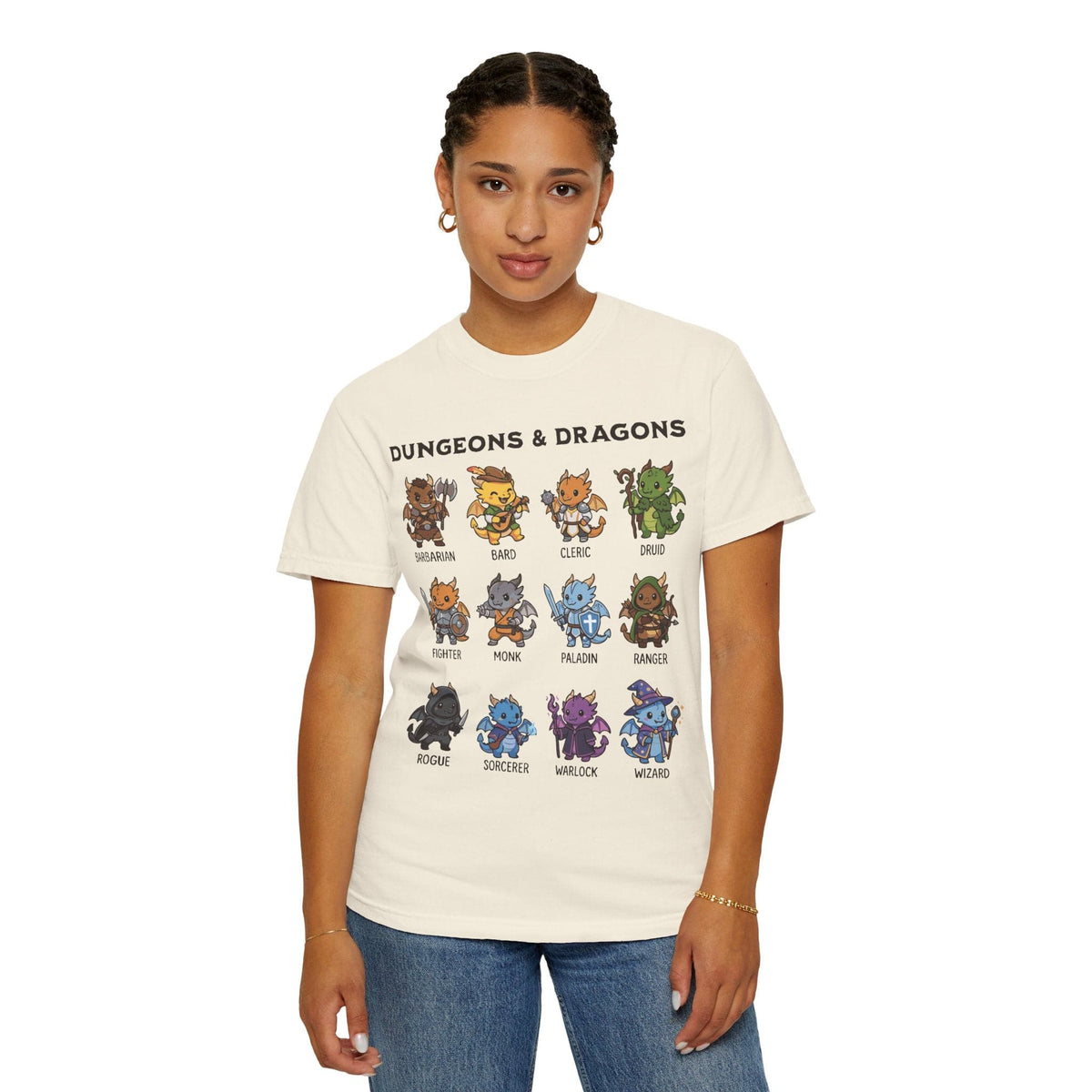 Dungeons & Dragons All Classes T-shirt - Comfort Colors