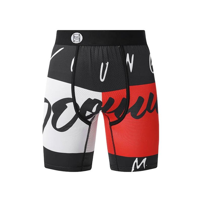 Cartoon Printed Quick-dry Men's Sports Fitness Extended Underwear
