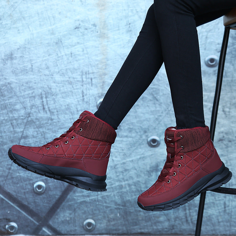 Non-slip Outdoor Warm Cotton Shoes Plus Size Women's Boots