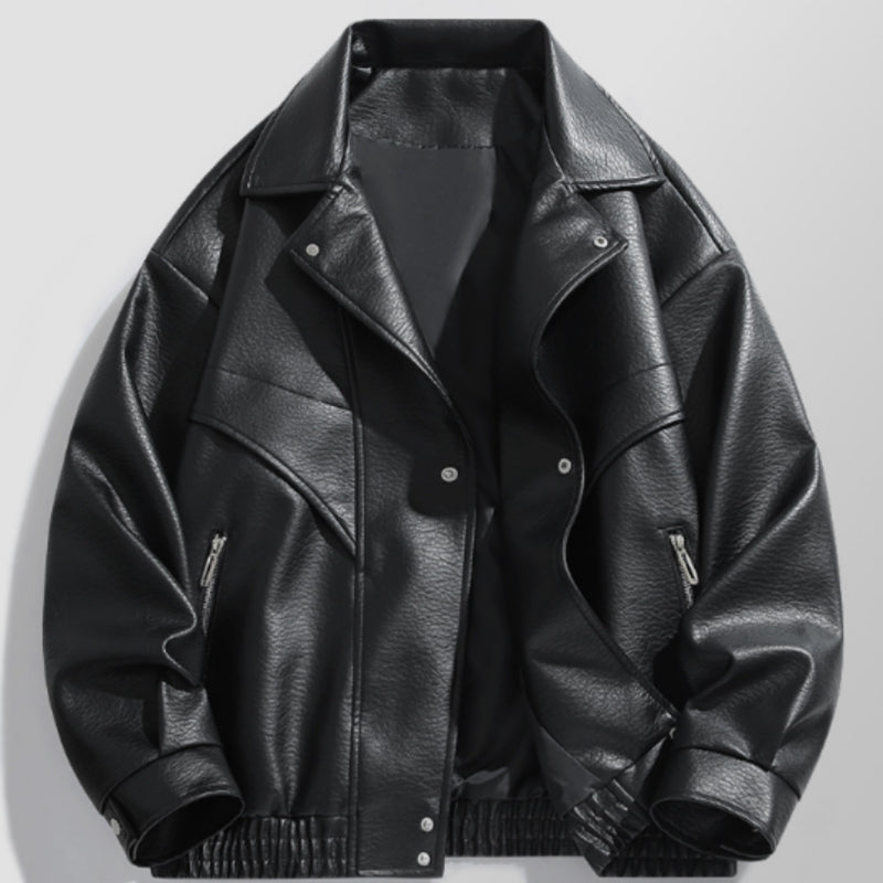 American-style Vintage Leather Jacket For Men