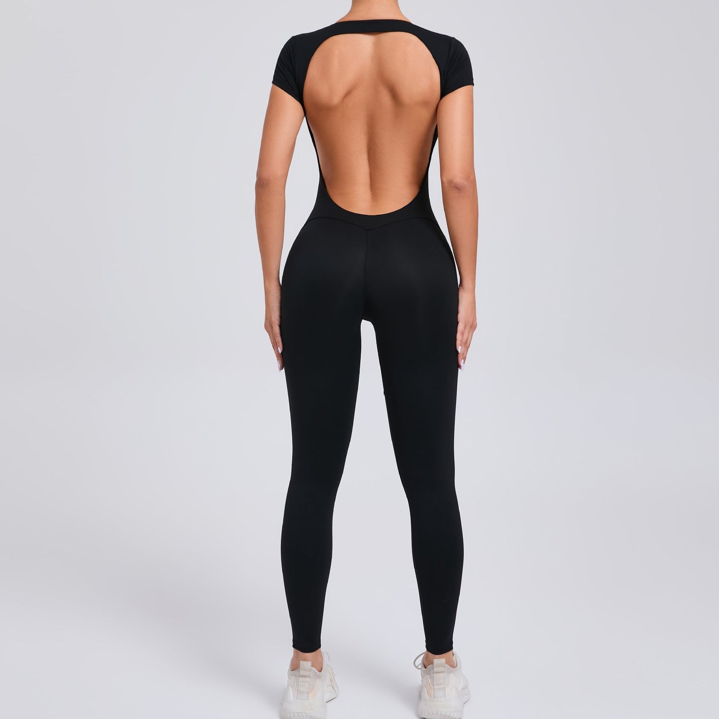 Women's Fashion Solid Color Quick-drying Yoga Bodysuit