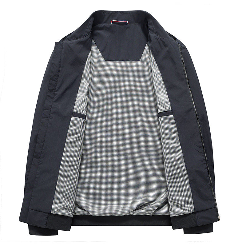 Men's Lapel Jacket Spring Autumn Outerwear