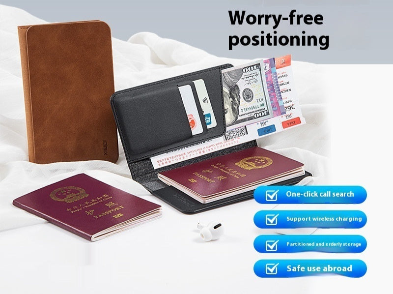 Multi Functional Anti-theft Card Bag With Anti Loss Passport Jacket