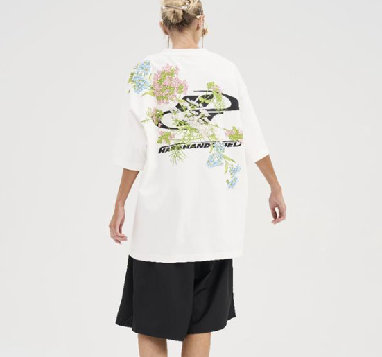 Floral Embroidered Short-Sleeved T-Shirt