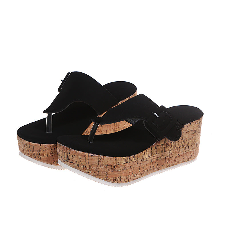 Women's Fashion Wedge Buckle Sandals