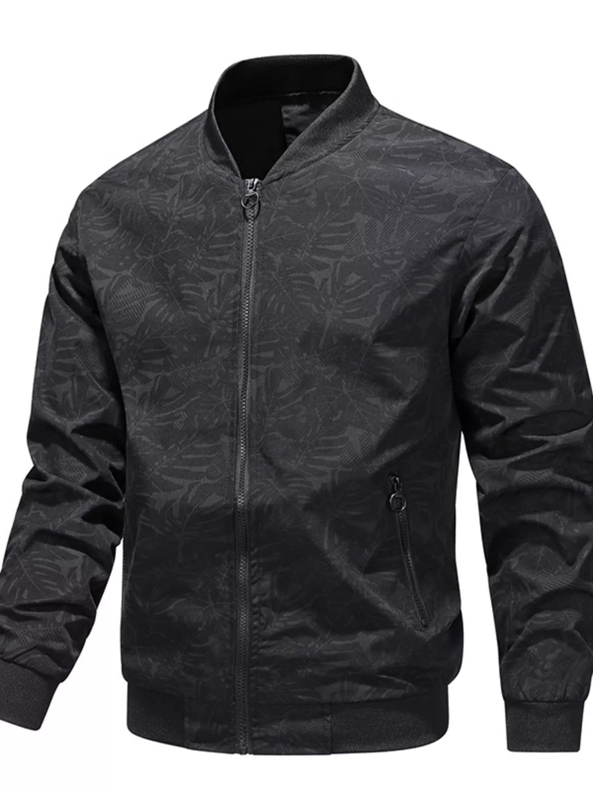 Men's Plus Size Zip Up Lightweight Bomber Jacket