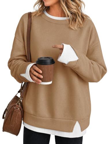 2026 Autumn New European And American Cross-Border Women's Top, Fashionable And Versatile, Loose Casual Style, Faux Two-Piece Long-Sleeve Sweatshirt