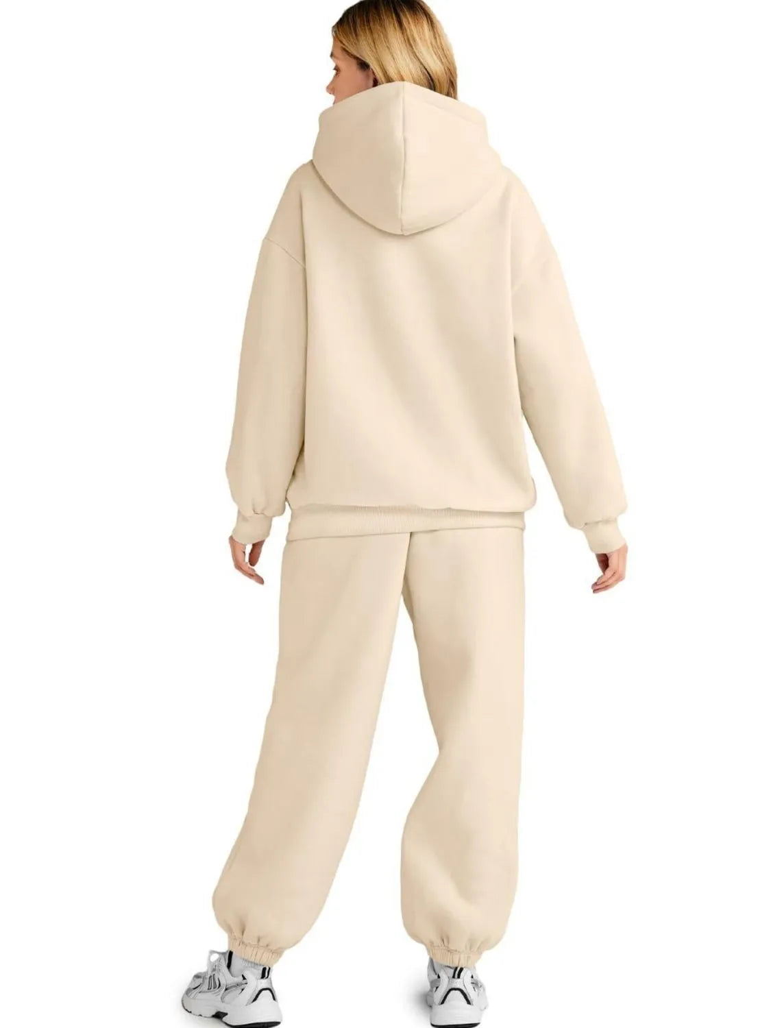 Conjunto de Sudadera con Capucha (Bolsillo Canguro) y Joggers de Talla Grande