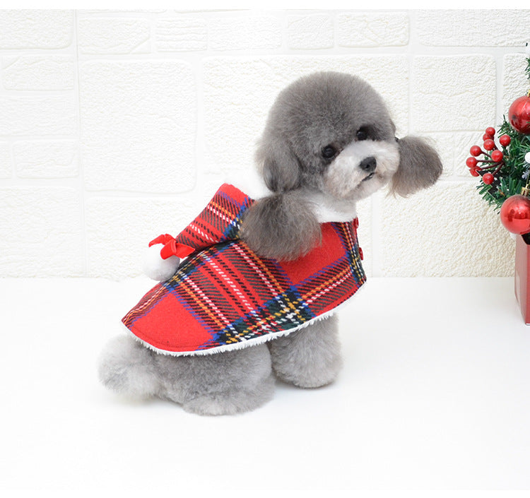 Christmas Knitted Turtleneck Dog Sweater Christmas Red Hedging Pet Winter Coat Clothes Holiday Dog Warm Clothing