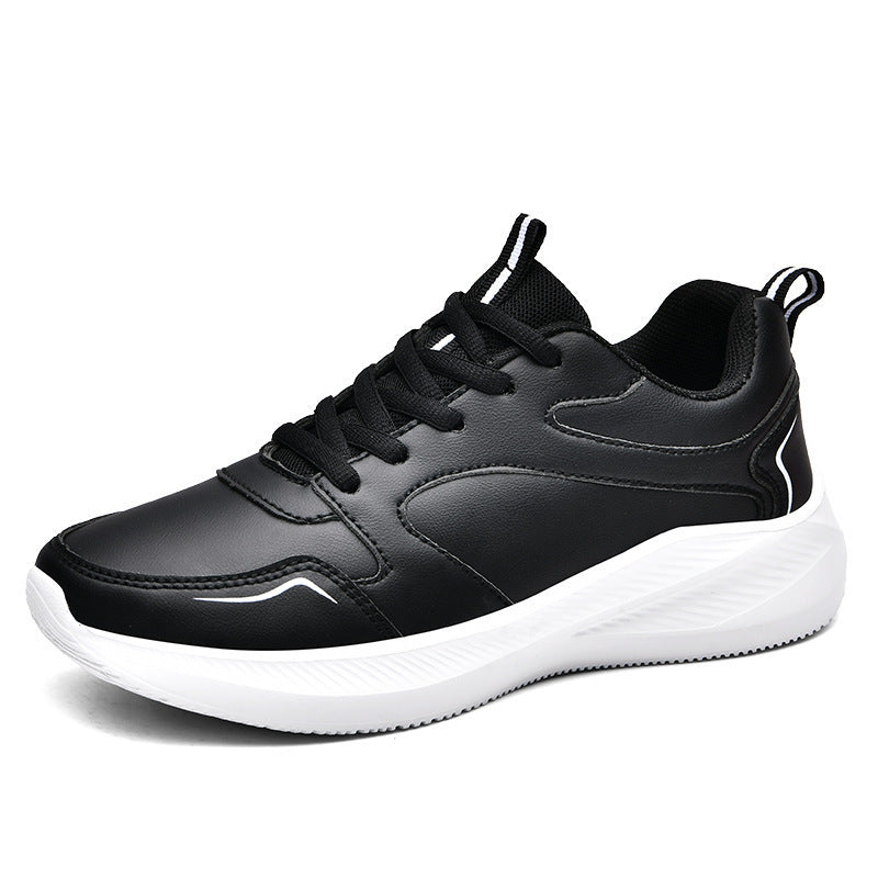 Zapatillas de cuero impermeables para mujer