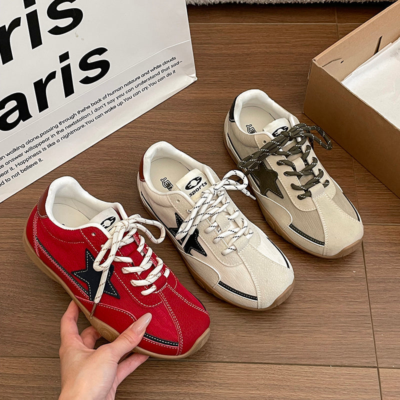 Viral Retro Star Women Trainer Shoes, 2026 New Summer Breathable Canvas White Sneakers Casual Sport Skate Shoes