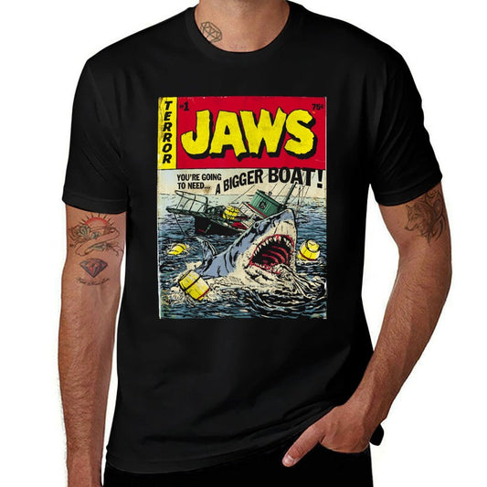 Camiseta transpirable Jaws Pulp Attack Comic Cover
