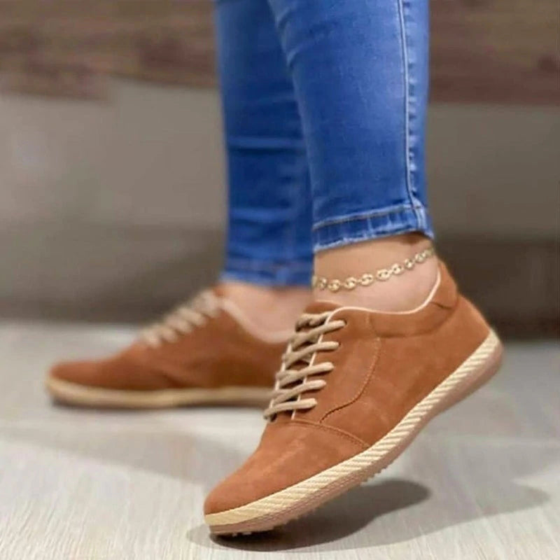 Women's Lace-up Casual Round-Toe Flats