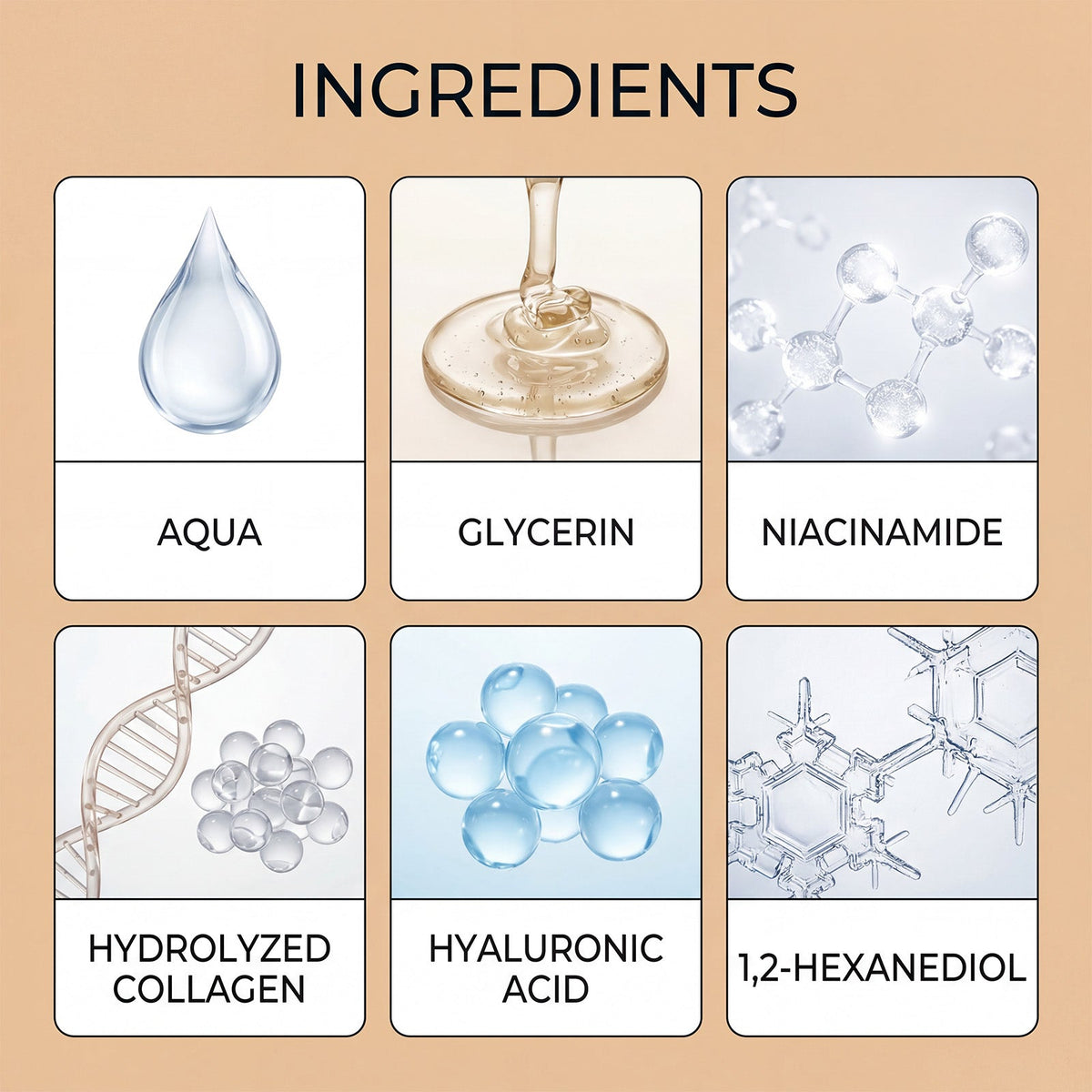Skin care products Facial Serum Hydrating Moisturizing Nourishing Gentle Facial Care Serum