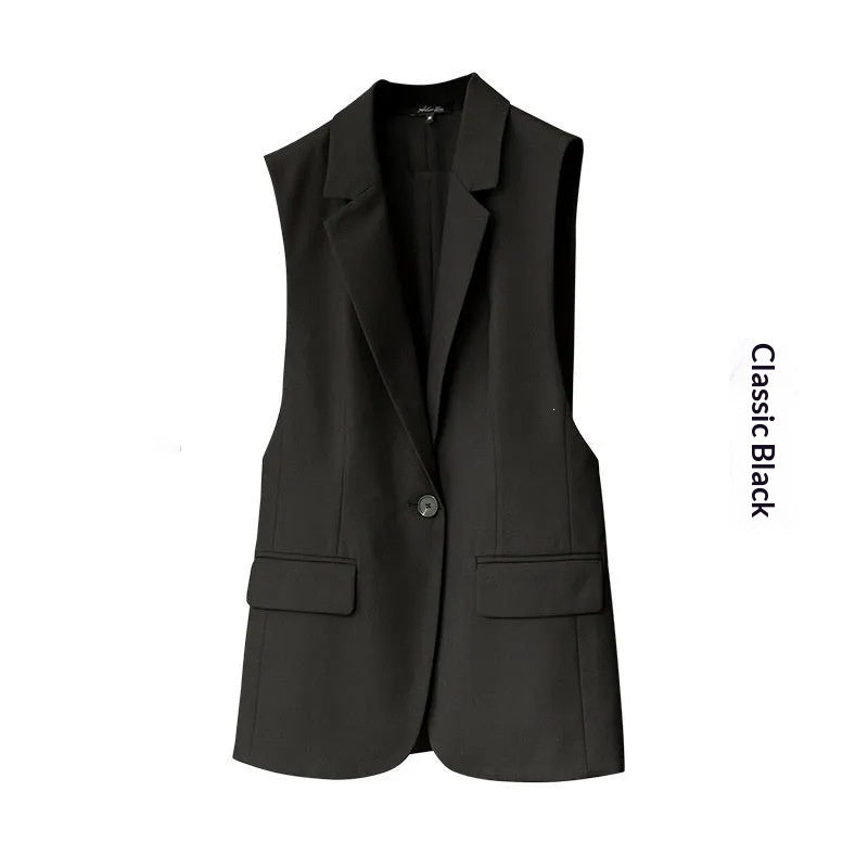 Korean-style Versatile Womens Blazer Vest