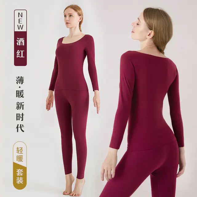 Women’s Thermal Long Johns Seamless Winter Underwear Set