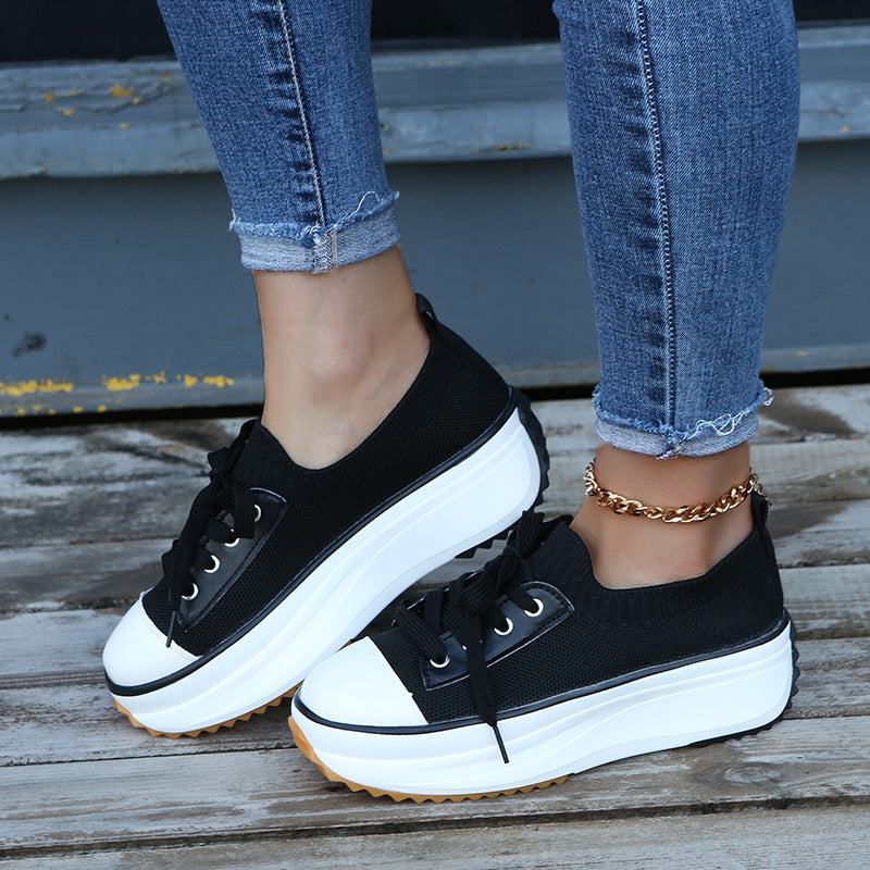 Women's Low-top Platform Canvas Shoes