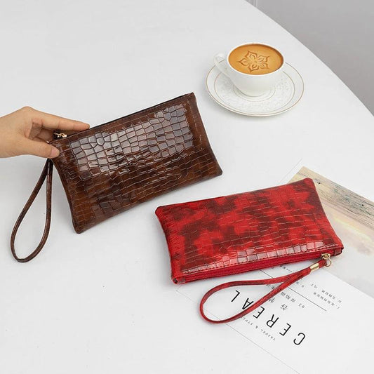 Bolso retro de mujer con estampado de bambú a la moda
