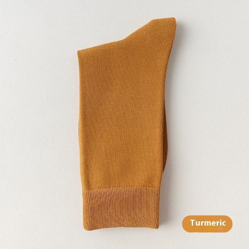Men's Mid-calf Pure Cotton Business Socks