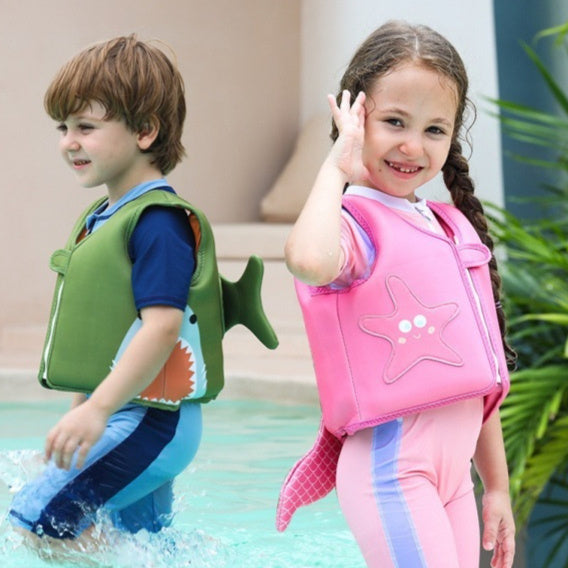 Beginner Anti-drowning Arm Floats Long White Silk Sleeves Life Jackets