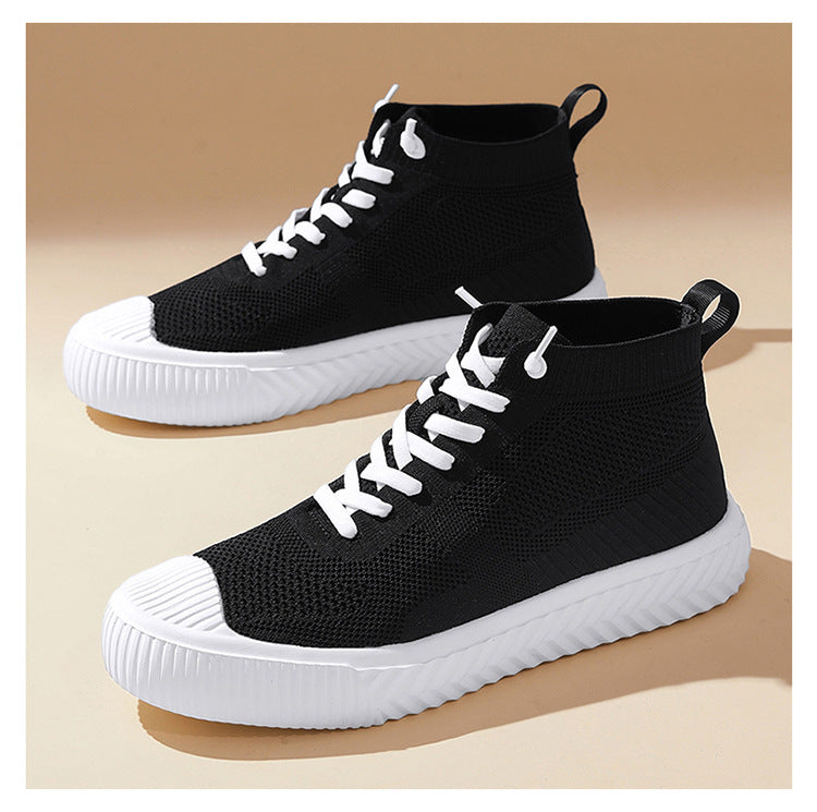 Flyknit High-Top Casual Sneakers