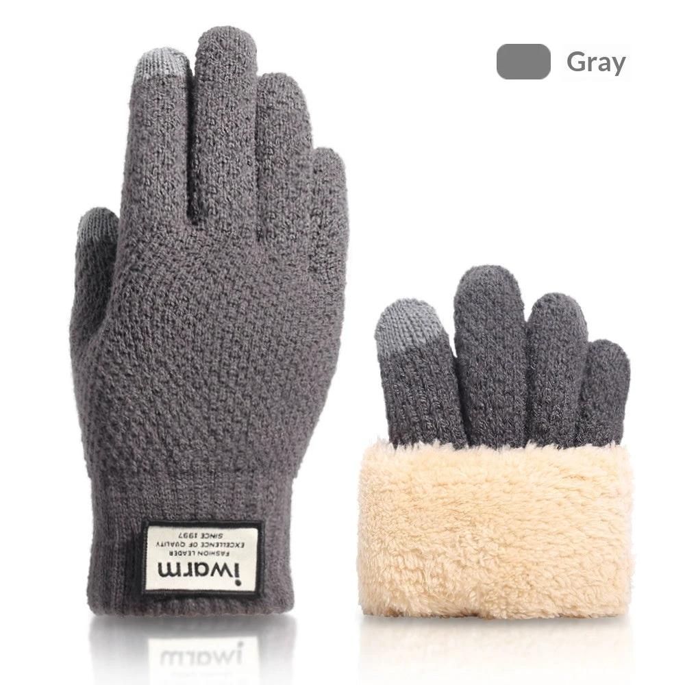 Fall And Winter Touchscreen Gloves For Men With Fleece Lining