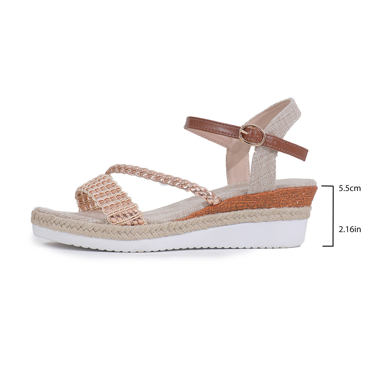 Ethnic Style Platform Wedge Sandals