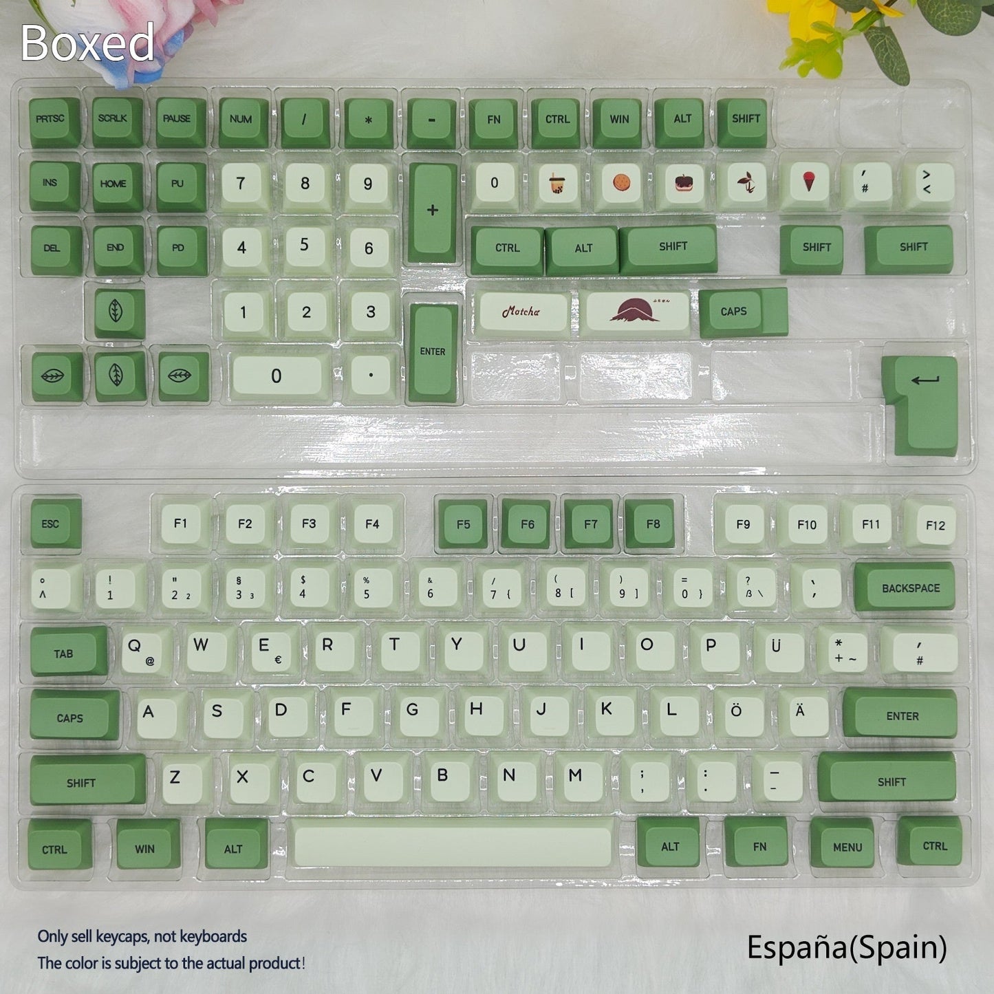124 Key Matcha Themed PBT Sublimation Keycap