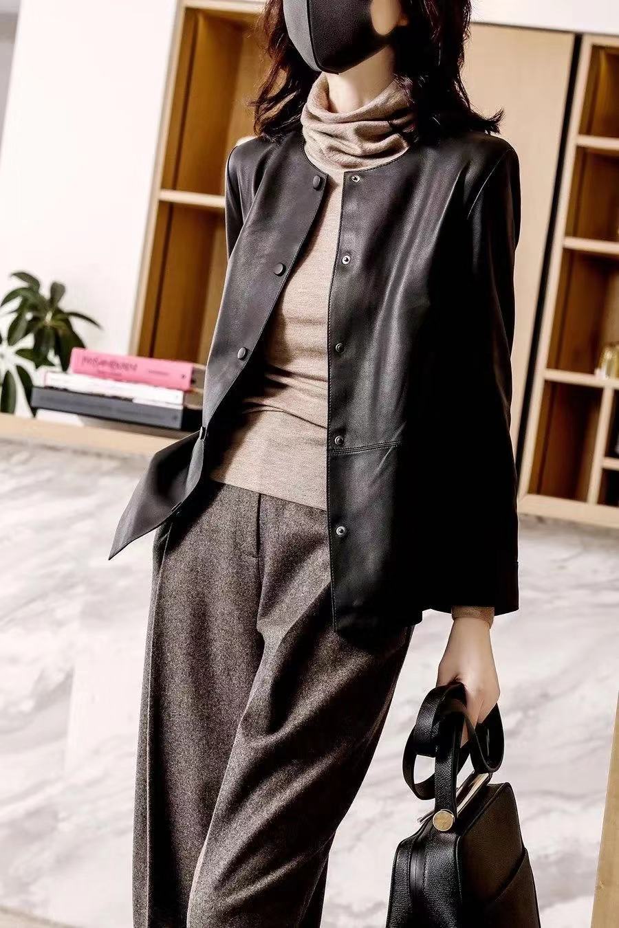 Autumn And Winter New PU Leather Clothing Slim Casual Jacket