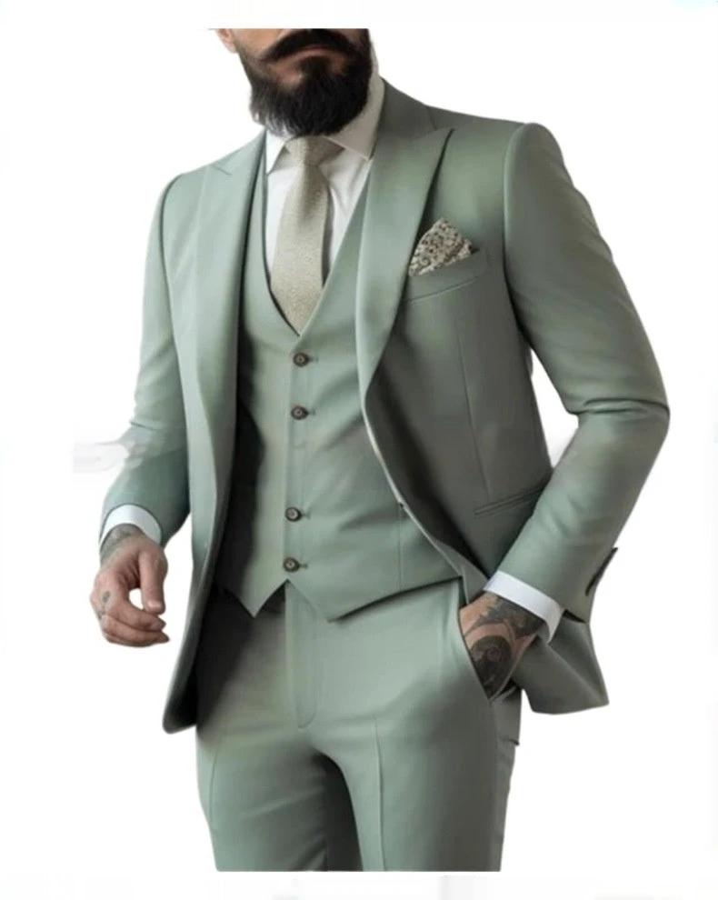 Men's Casual Business/Wedding Three-piece Suit