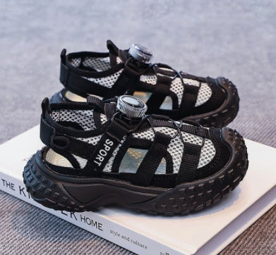 2025 New Summer Hollow Breathable Sandals, Ultra Light Soft Sole Dad Sneakers, Unisex Boys Girls Casual Sports Sandals
