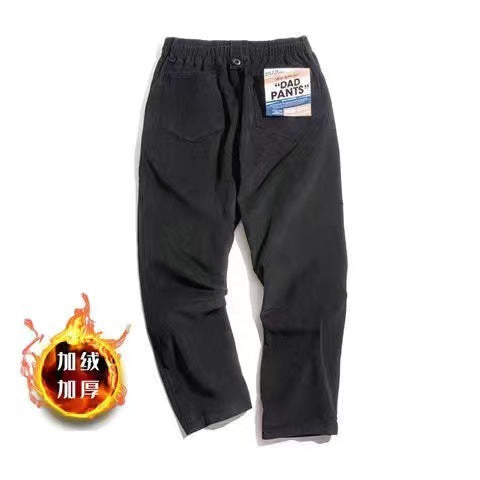 Men's Casual Khaki Corduroy Pants for Autumn/Winter