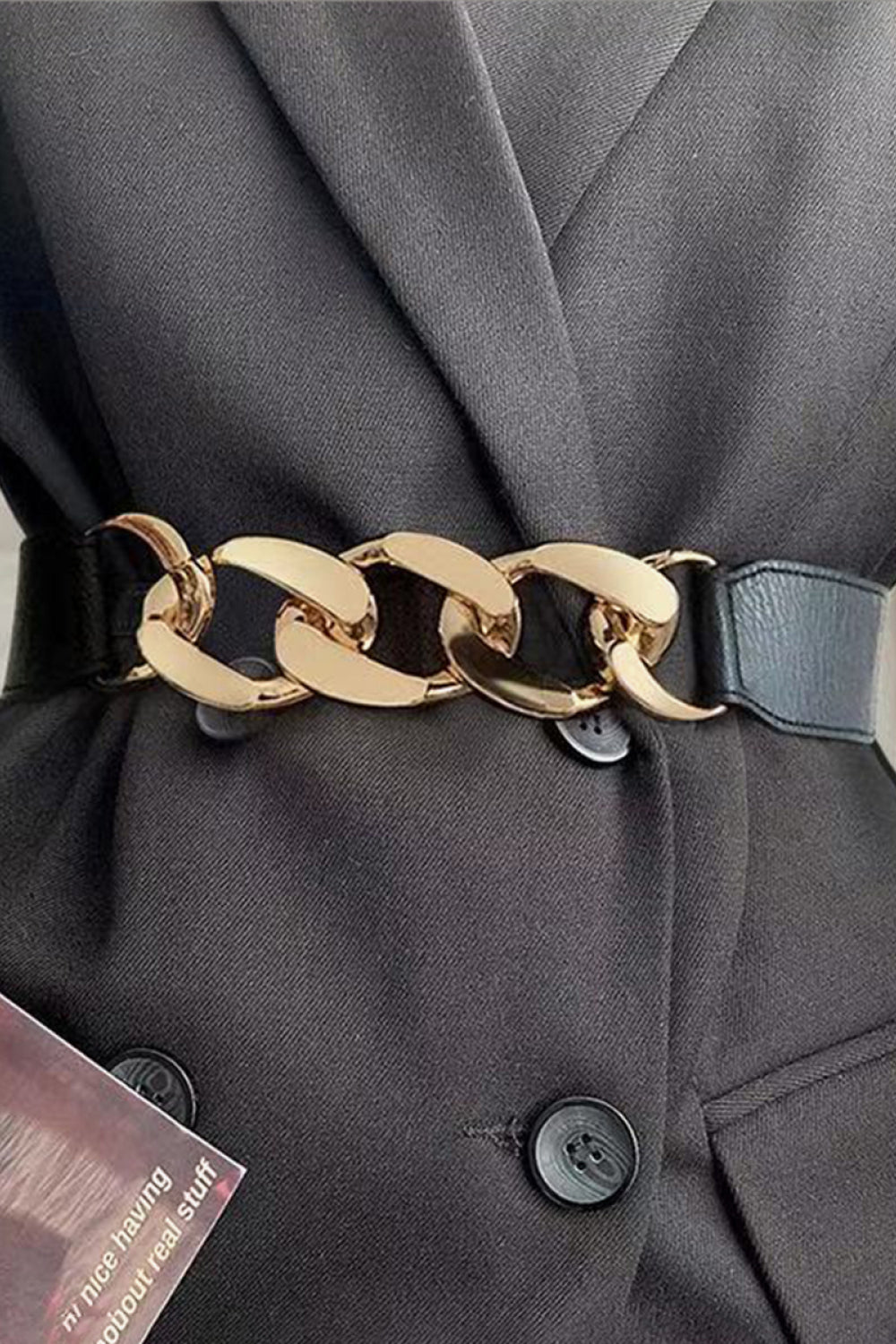 Cinturón Elástico con Cadena