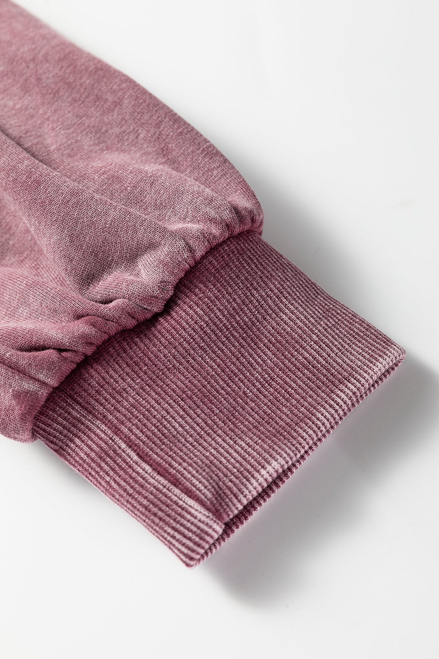 Sudadera con capucha holgada de lavado mineral con medio cierre y bolsillo canguro, negra