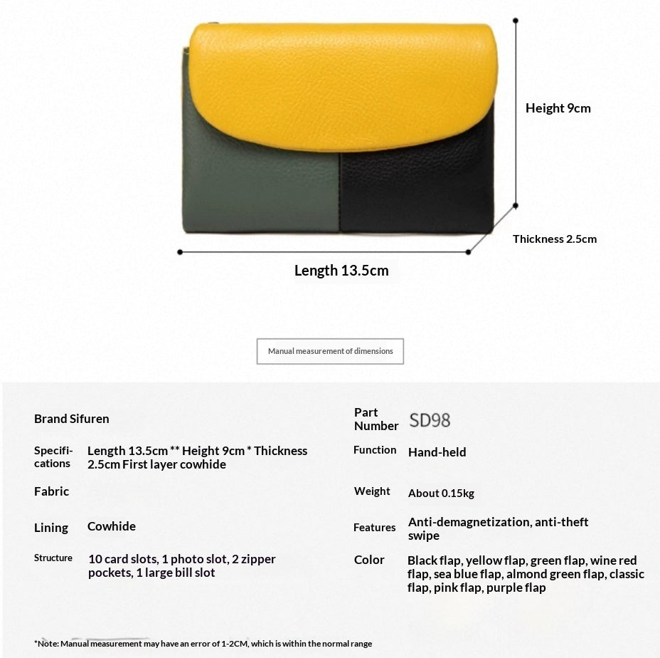 Women's Short Wallet with Soft Slouchy Shape