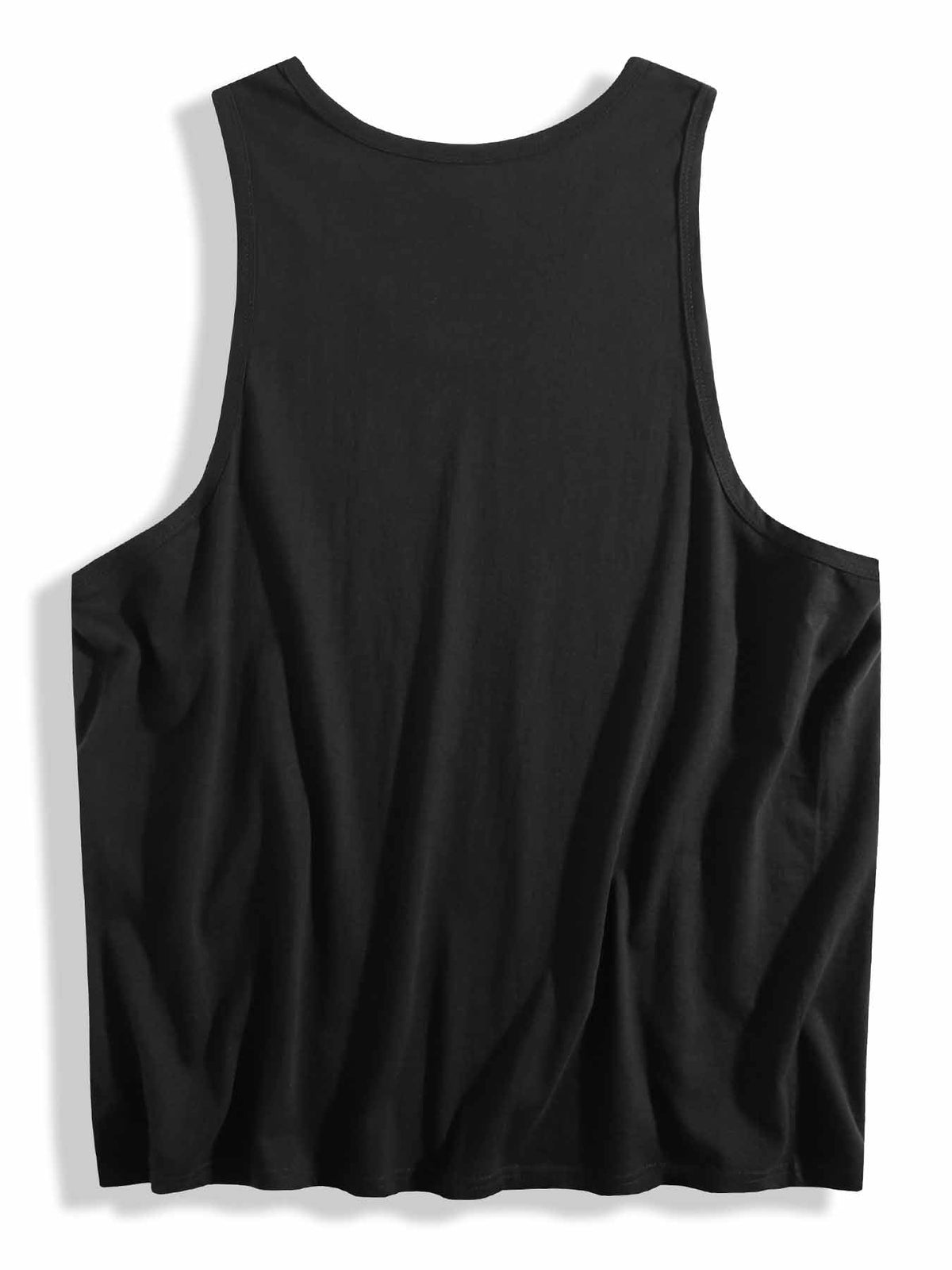 Ethereal Wolf in the Moonlight Cotton Tank Top for Men (Front Printing)