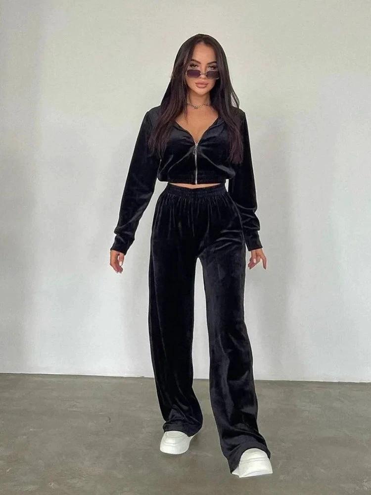 Women's Long-sleeved Lapel Zipper Cardigan Sweater